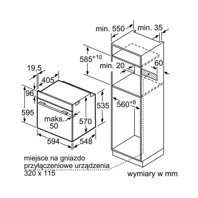 Духовой шкаф bosch hbg633ns1