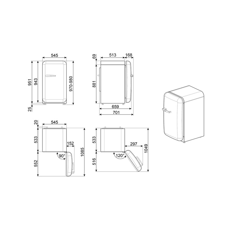  SMEG FAB10RCR5