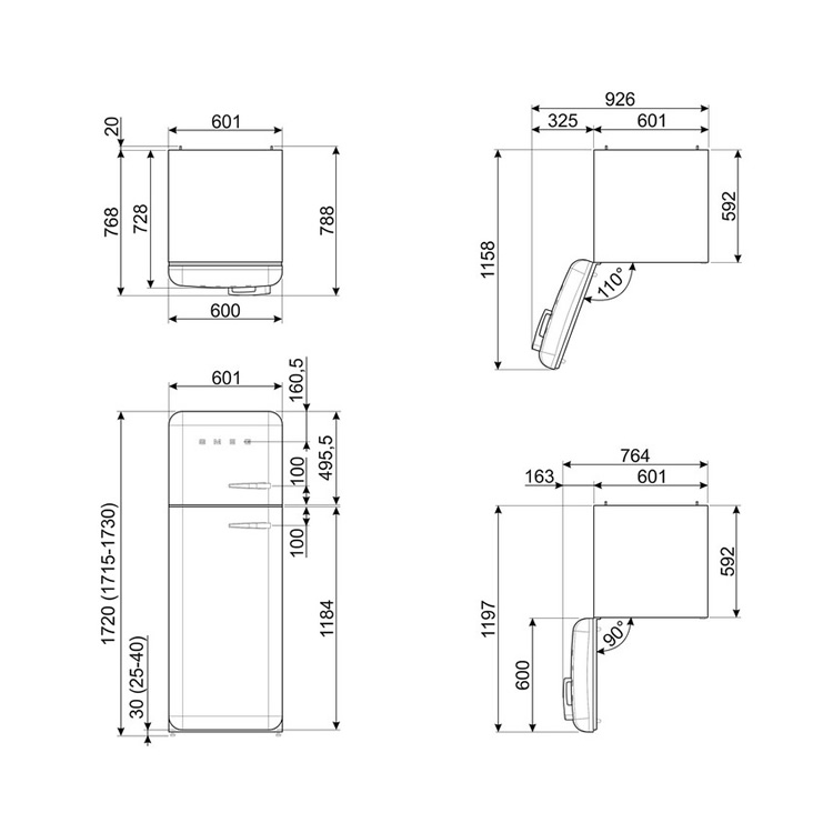  SMEG FAB30LBL5