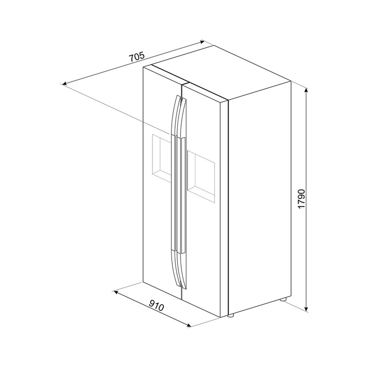  SMEG SBS63XDF