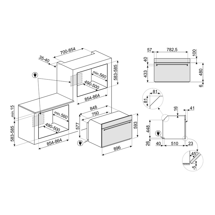   SMEG SFP9305WSPX