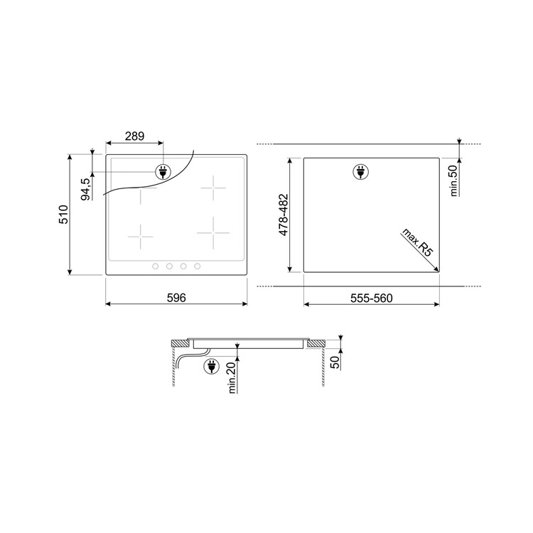   SMEG SI764BSM